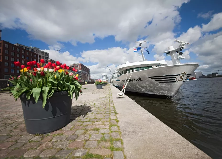 Viking ocean cruise ship on open sea